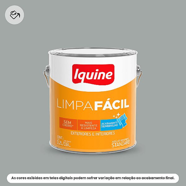 Tinta Acrílica Standard Semibrilho 3,2 L Limpa Fácil 2149 Bacurau Iquine