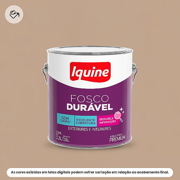 Tinta Acrílica Premium Fosco-aveludado 3,2 L Fosco Durável 1939 Pindorama Iquine