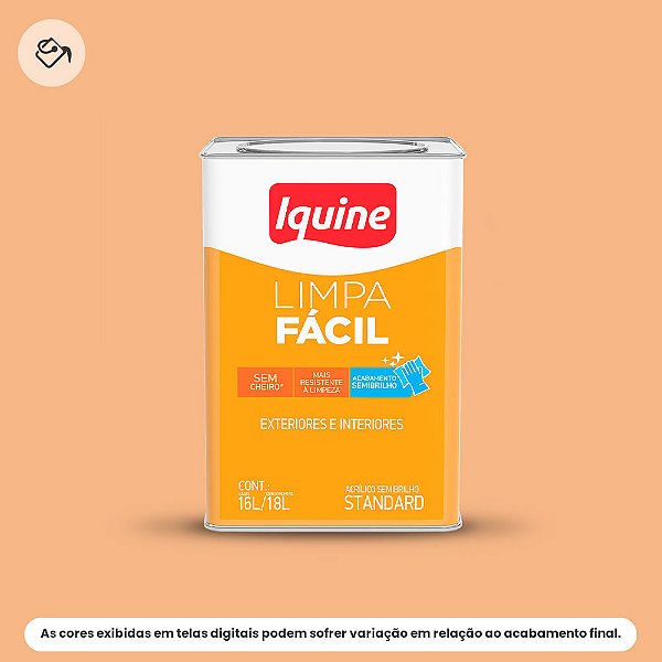 Tinta Acrílica Standard Semibrilho 16 L Limpa Fácil 1792 Siri Iquine