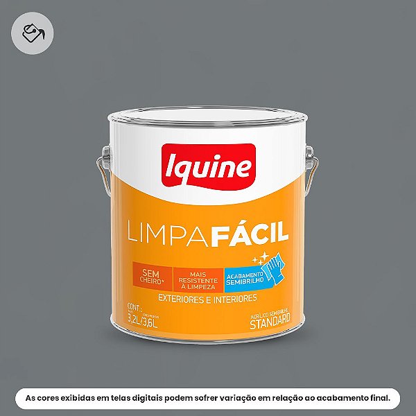 Tinta Acrílica Standard Semibrilho 3,2 L Limpa Fácil 2283 Fisalita Iquine