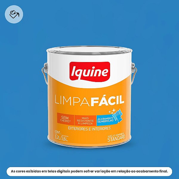 Tinta Acrílica Standard Semibrilho 3,2 L Limpa Fácil 1345 Boi Caprichoso Iquine