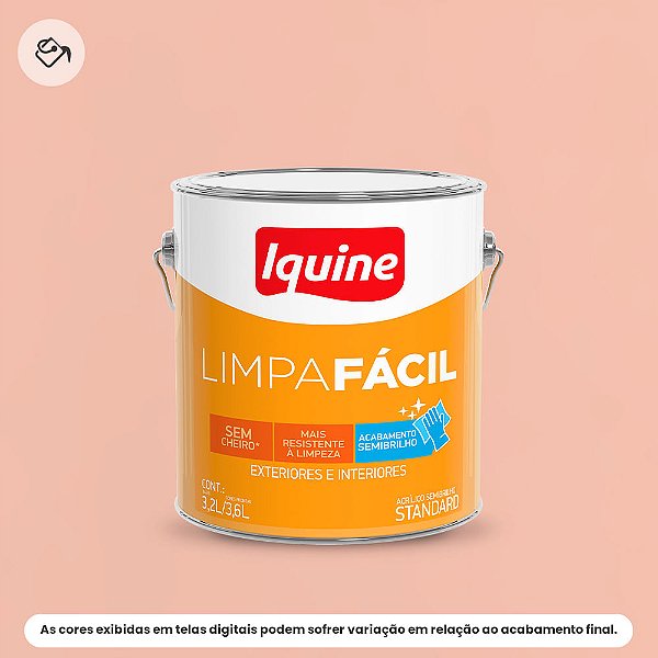 Tinta Acrílica Standard Semibrilho 3,2 L Limpa Fácil 1041 Bonito Iquine