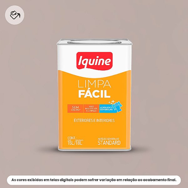Tinta Acrílica Standard Semibrilho 16 L Limpa Fácil 1895 Tapacurá Iquine