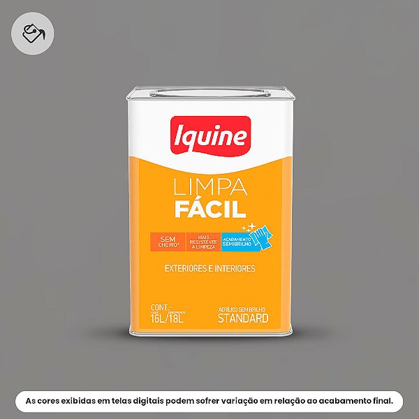 Tinta Acrílica Standard Semibrilho 16 L Limpa Fácil 2169 Jacamim Iquine