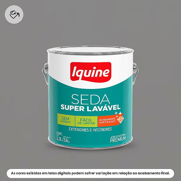 Tinta Acrílica Premium Acetinado 3,2 L Seda Super Lavável 2169 Jacamim Iquine