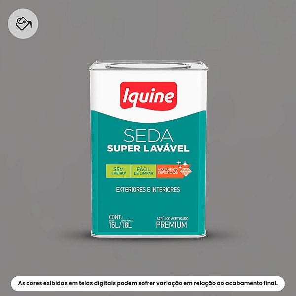 Tinta Acrílica Premium Acetinado 16 L Seda Super Lavável 2169 Jacamim Iquine