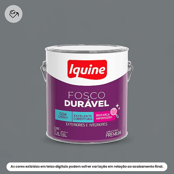 Tinta Acrílica Premium Fosco-aveludado 3,2 L Fosco Durável 2283 Fisalita Iquine