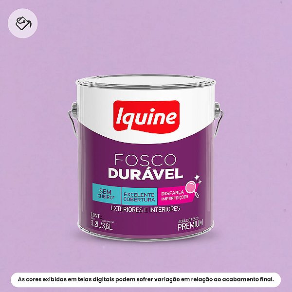 Tinta Acrílica Premium Fosco-aveludado 3,2 L Fosco Durável 2201 Violeta Iquine