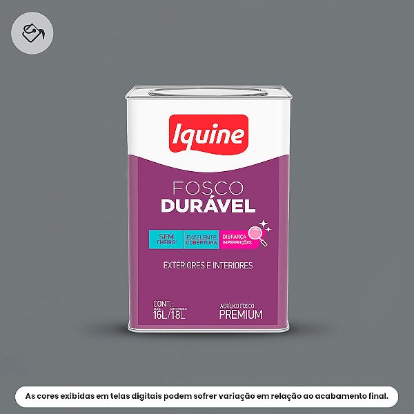 Tinta Acrílica Premium Fosco-aveludado 16 L Fosco Durável 2283 Fisalita Iquine