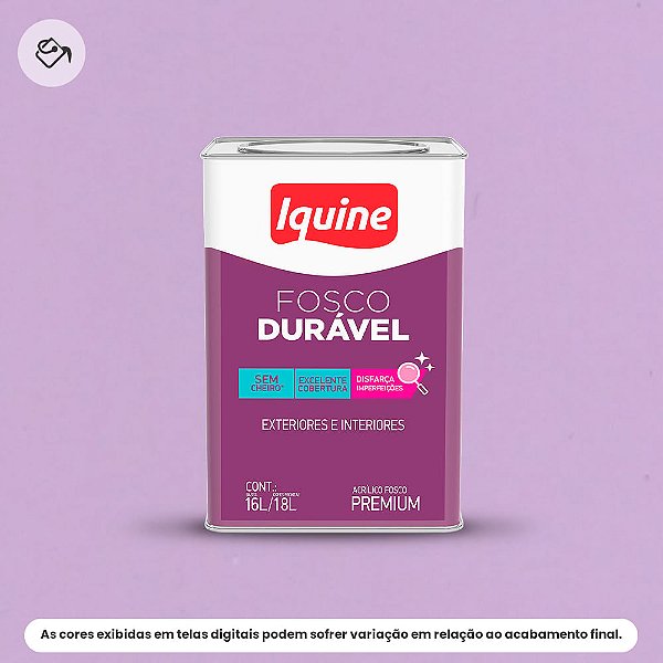 Tinta Acrílica Premium Fosco-aveludado 16 L Fosco Durável 2201 Violeta Iquine