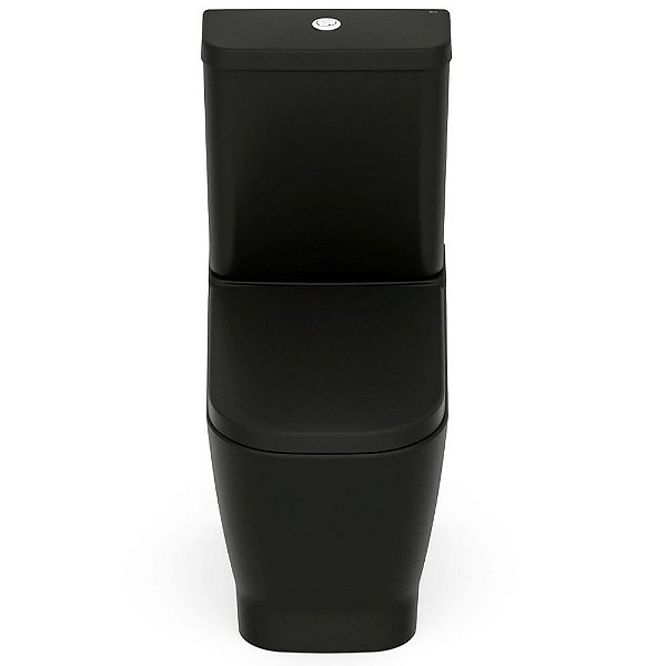 Kit Vaso Sanitário Com Caixa Acoplada E Acessórios Para Instalação 3/6 Litros Gap Mate Black Roca