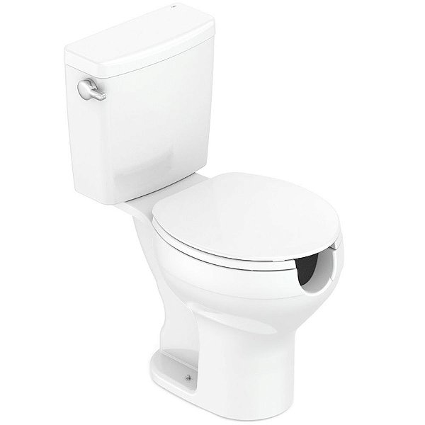 Kit Vaso Sanitário Com Caixa Acoplada E Acessórios Para Instalação 3/6 Litros Acesso Branco Celite