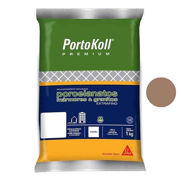 Rejunte Flexível Multiuso Extrafino 1kg Amêndola Portokoll