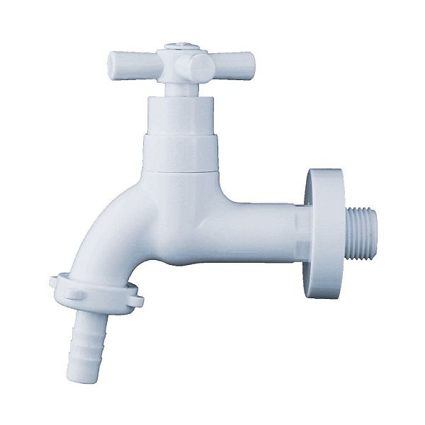 Torneira Para Tanque Cruzeta Abs Branca Civitt