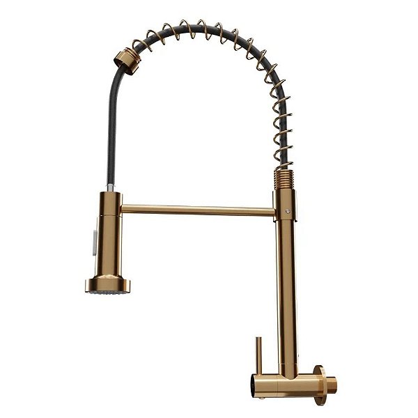 Torneira De Parede Para Cozinha Metal Gourmet Standard Rose Civitt