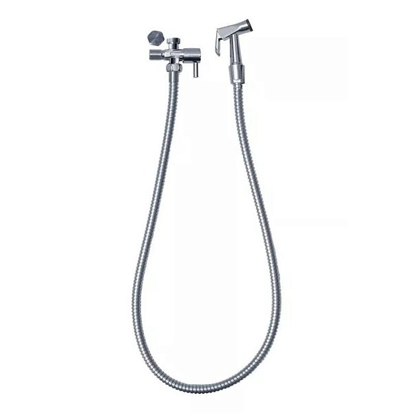 Ducha Higiênica Com Registro E Derivação Metal Cromada Civitt