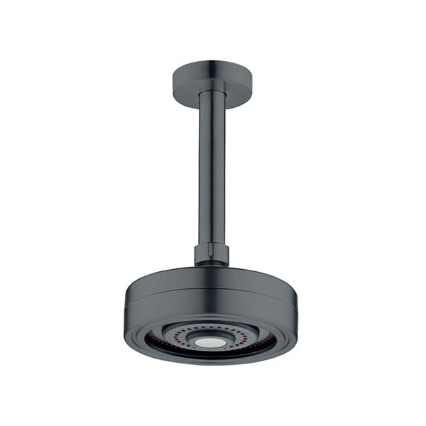 Chuveiro De Teto Redondo Autolimpante Oslo Preto Fosco Civitt