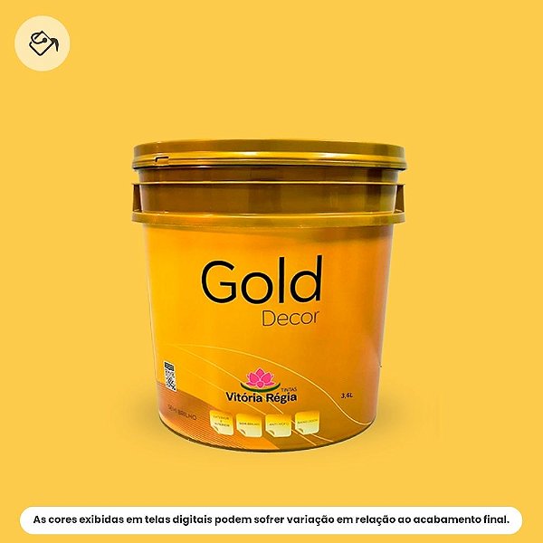 Tinta Acrílica Econômica Semibrilho 3,6 L Am126 Amarelo Abiu Vitória Régia