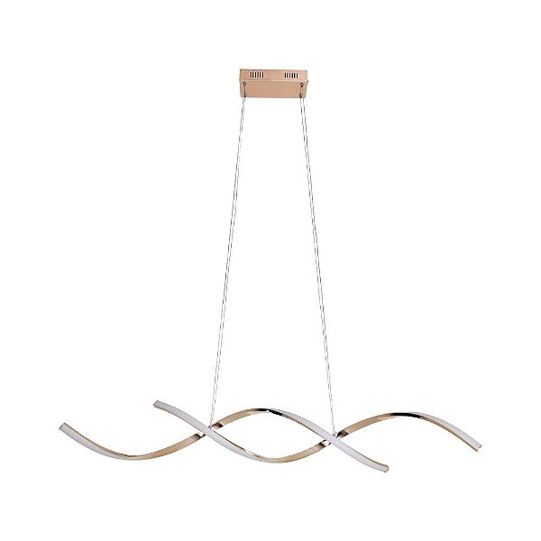 Pendente Led 35w 3000k Branco Quente Bivolt Lp-201d Dourado Nitrolux