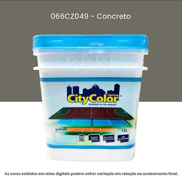 Tinta Acrílica Piso 15l Cz049 Concreto Citycolor
