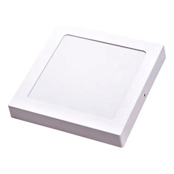 Painel Led Quadrado De Sobrepor 30w 6500k Luz Branca Fria Bivolt Pop Branco Avant
