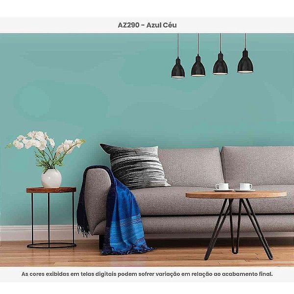 Tinta Acrílica Premium Semibrilho 3,6l Az290 Azul Céu Citycolor