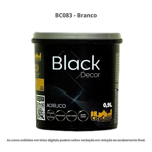 Tinta Esmalte A Base D'água 0,9l Branco Citycolor