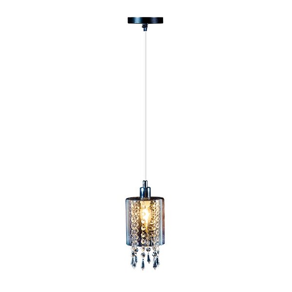 Pendente Versailles 1 Luz E27 Bivolt Vidro Fumê Avant