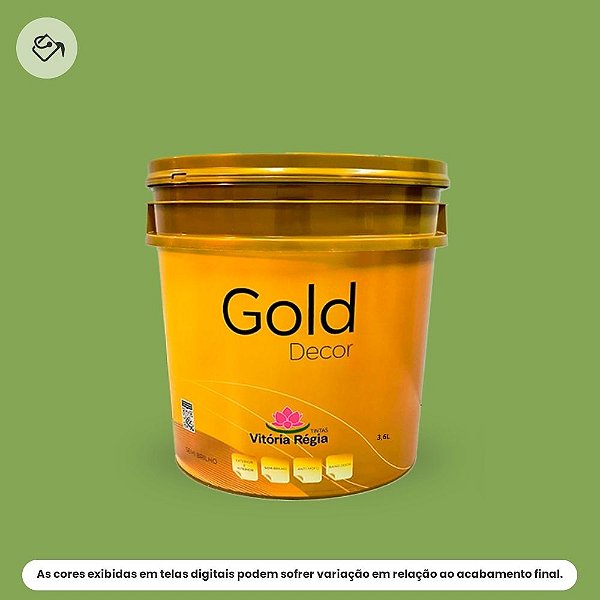 Tinta Acrílica Econômica Semibrilho 3,6 L Vd165 Verde Lima Vitória Régia