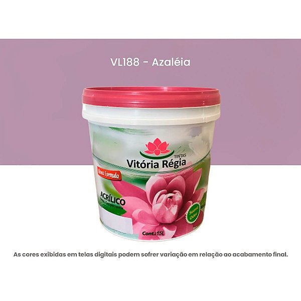 Tinta Acrílica Econômica Fosco 15 L Vl188 Azaléia Vitória Régia