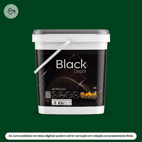 Tinta Acrílica Premium Semibrilho 15l Vd122 Verde Brasil Citycolor