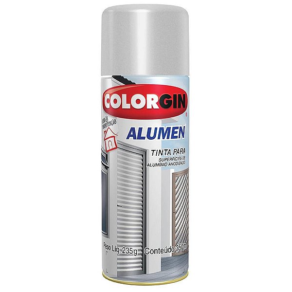 Tinta Spray Alumen 350ml 770 Alumínio Colorgin