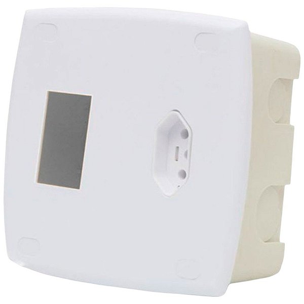 Caixa Para Disjuntor De Embutir E Tomada 2p+t 20a 250v Sem Disjuntor Ilumi