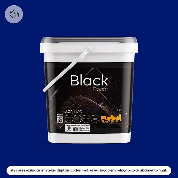 Tinta Acrílica Premium Semibrilho 15l Az120 Azul Brasil Citycolor