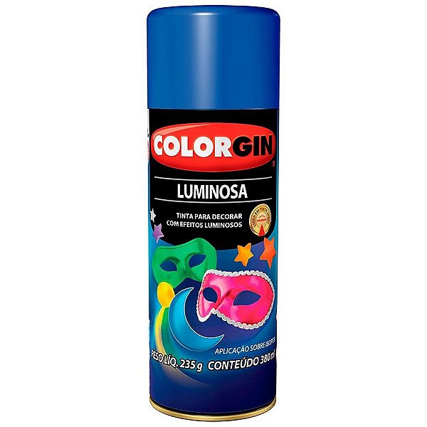 Tinta Spray Luminosa 380ml 757 Azul Colorgin