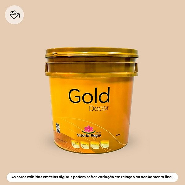Tinta Acrílica Econômica Semibrilho 3,6 L Bg271 Pérola Cristal Vitória Régia