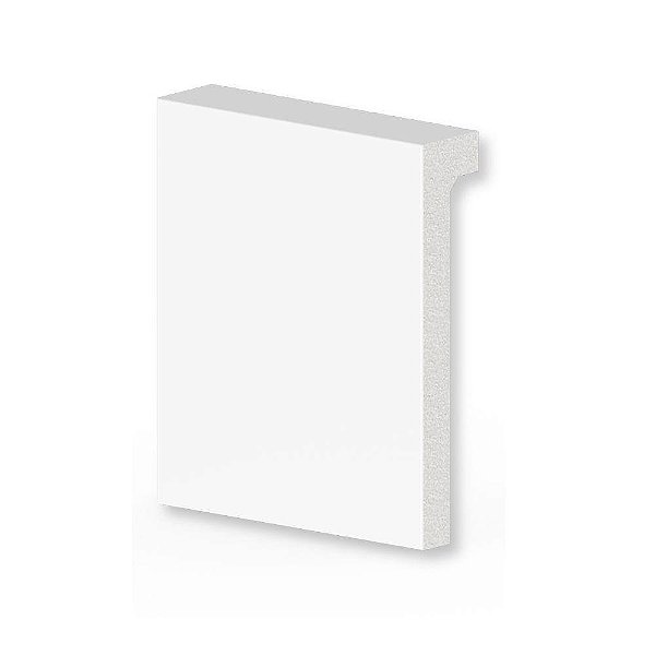 Rodapé Alizar Retrofit 12x240x2,4cm 50712 Branco Arquitech
