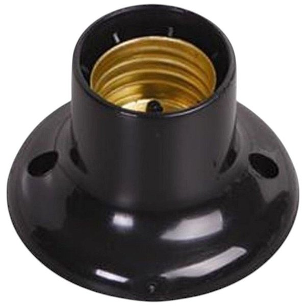 Plafon Bocal 150w 250v 1606 Preto Ilumi