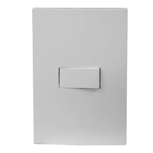 Conjunto Interruptor Simples 10a 250v I9 9417 Branco Ilumi