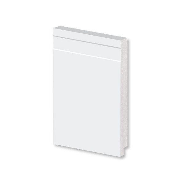Rodapé Alizar 15x240x1,5cm 51015 Branco Arquitech