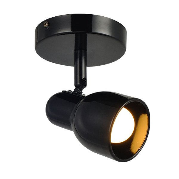 Spot De Sobrepor Boho 1xe27 Preto Fosco Avant