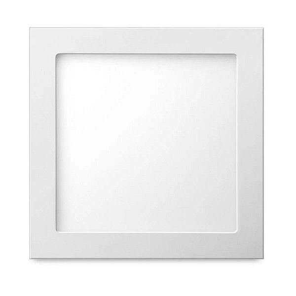 Painel Led Quadrado De Embutir Lite 18w 6500k Luz Branca Fria Bivolt Branco Elgin