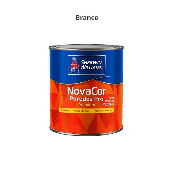 Tinta Acrílica Premium Acetinado Novacor Paredes Pro 3,6l 38600001 Branco Sherwin-williams