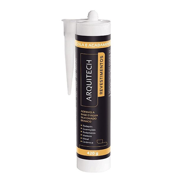 Cola Para Rodapé 420g Branco Arquitech