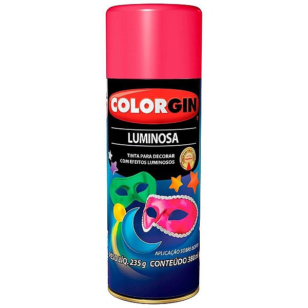 Tinta Spray Luminosa 380ml 758 Rosa Maravilha Colorgin