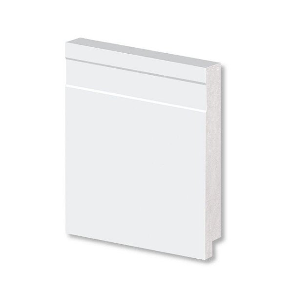 Rodapé Alizar 10x240x1,5cm 51010 Branco Arquitech