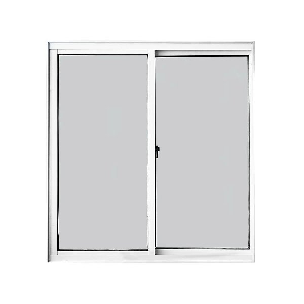 Janela De Correr Em Alumínio Vidro Liso 2 Folhas 100x120cm Premium Branca Clm