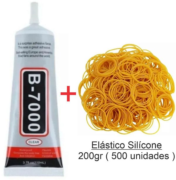 Kit Cola Zhanlida B7000 110ml + Elástico 200gr