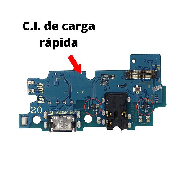 Placa Carga Galaxy A20 (a205) Turbo
