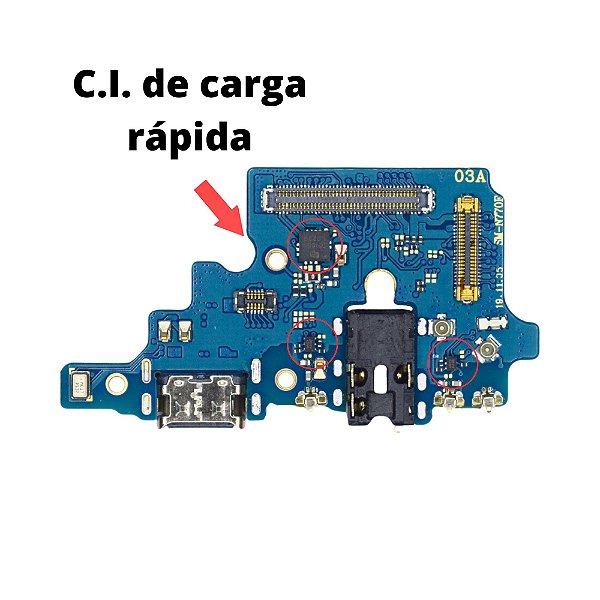 Placa Carga Galaxy Note 10 Lite (n770) Turbo